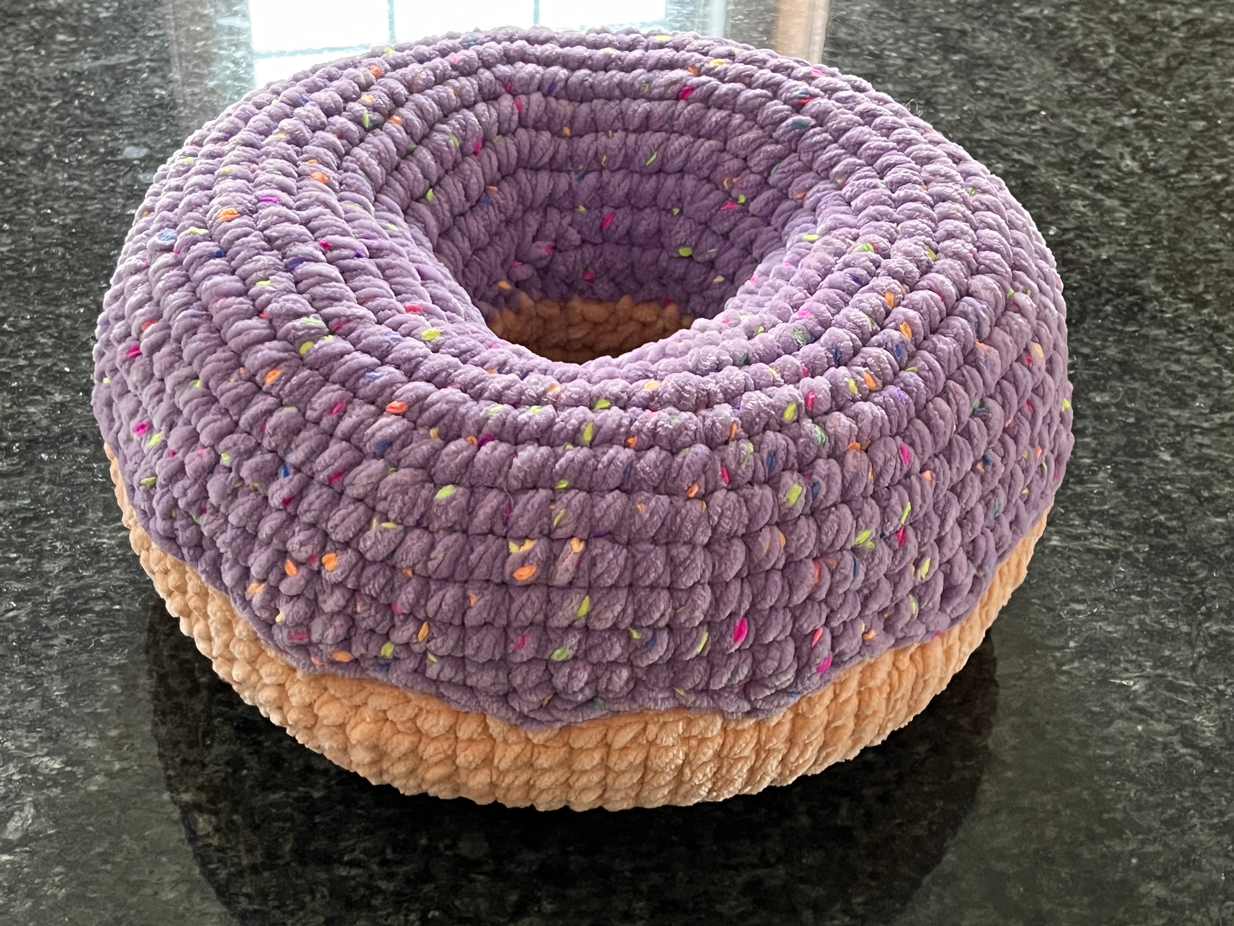 Giant Donut Pillow Kara's Glass Art & Crafts